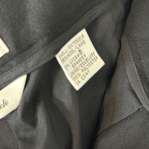 Talbots Women's wool Stretch Black Pants trousers lined Size 16 pockets - Picture 5 of 10